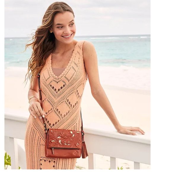 Patricia Nash Corfu Crossbody Cutout Tooled - Picture 7 of 9